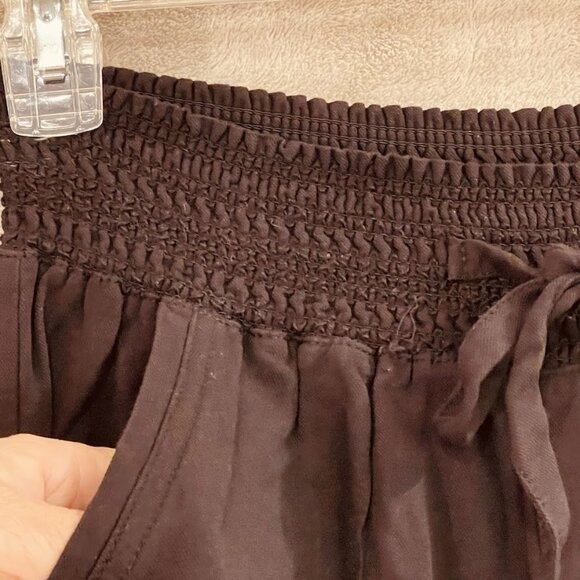 Ci Sono Pants Womens Large Smocked Waist Pull On Jogger Pockets Rayon Casual - Picture 4 of 16